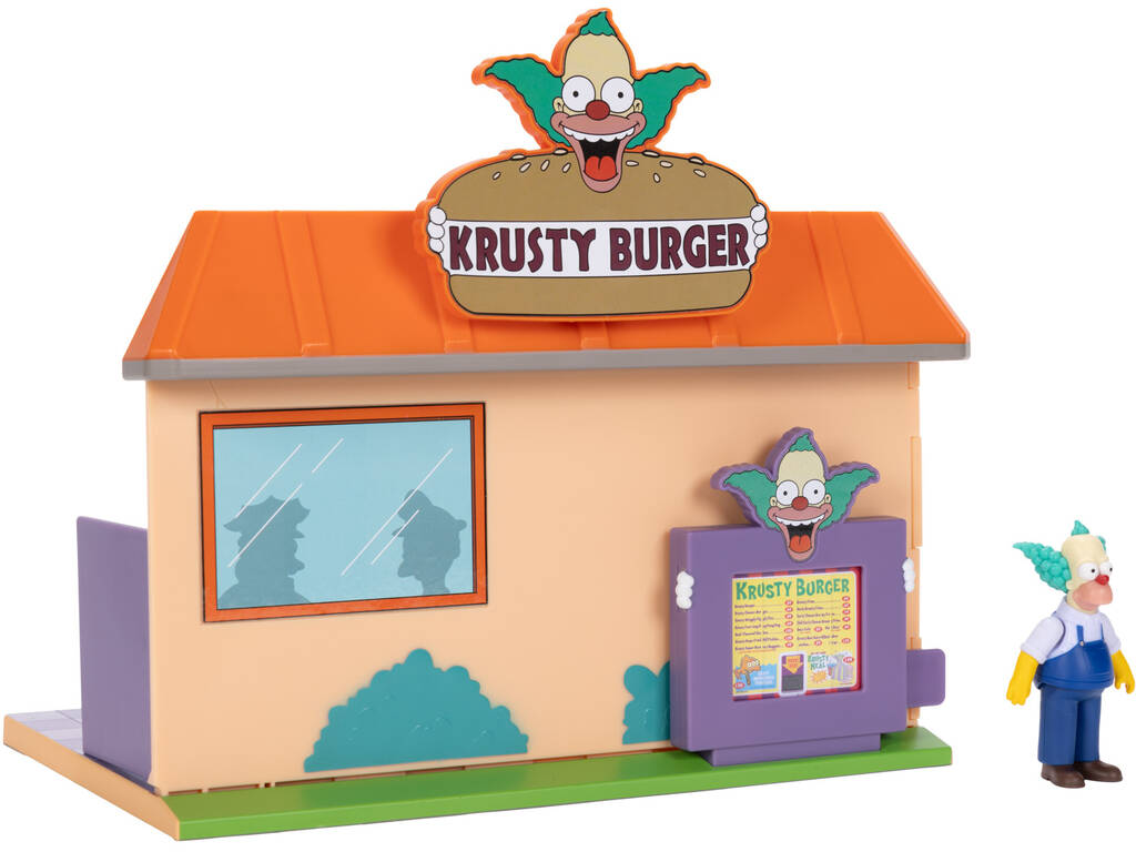 The Simpsons Diorama Krusty Burger con Figura Krusty