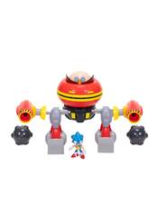 Sonic The Hedgehog Figura Sonic 6 cm com Hammer Egg Robot 24 cm