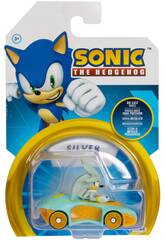 Sonic The Hedgehog Veículo Metálico Silver 6 cm