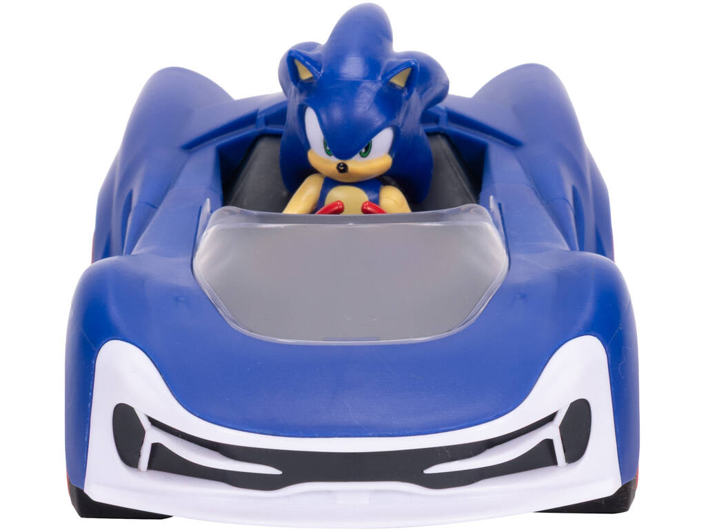 Sonic The Hedgehog Figura Sonic con Vehículo Speed Star Lighting de 16 cm