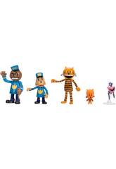 Dog Man Super Cool Pack avec 5 figurines de 6 cm