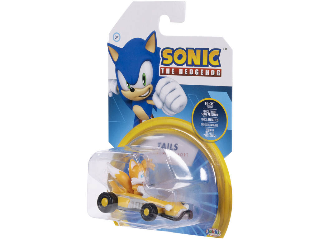 Sonic The Hedgehog Véhicule métallique Tails de 6 cm