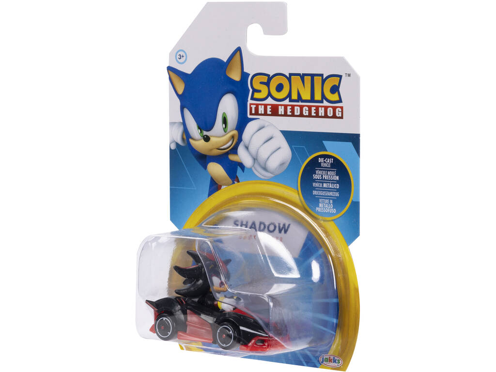 Sonic The Hedgehog Véhicule métallique Shadow de 6 cm