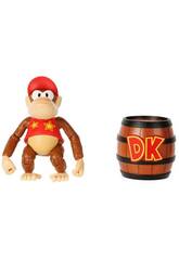 Donkey Kong Figura de Ação Diddy Kong 10 cm com Barril