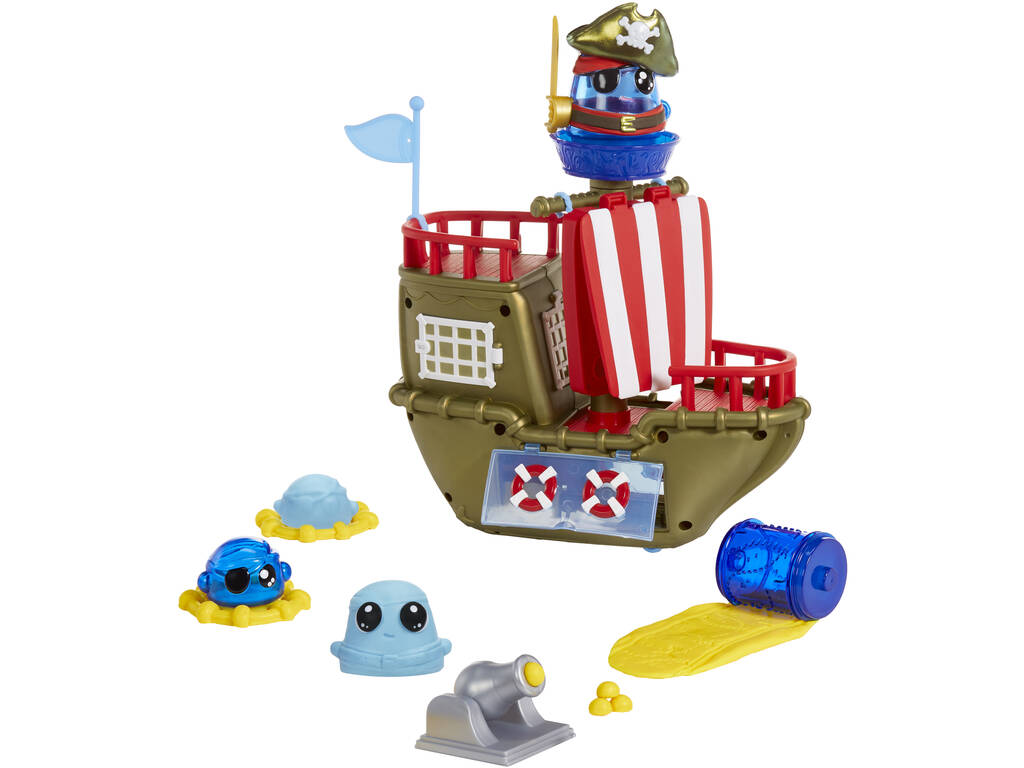 DohKins Barco Pirata con Piratas y Accesorios