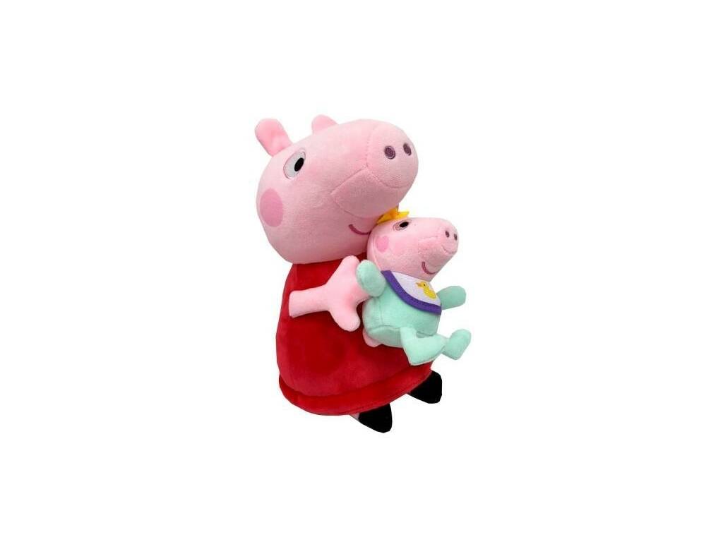 Peppa Pig Peluche Peppa con Evie de 25 cm