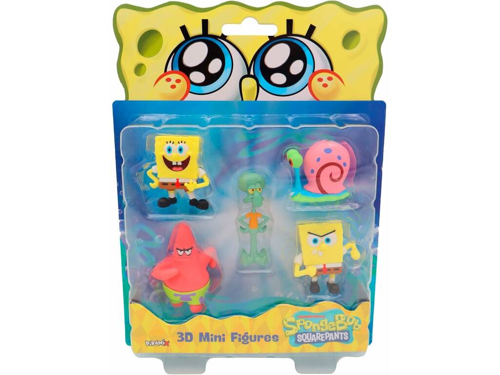 SpongeBob Pack 5 mini figurines de 5 cm