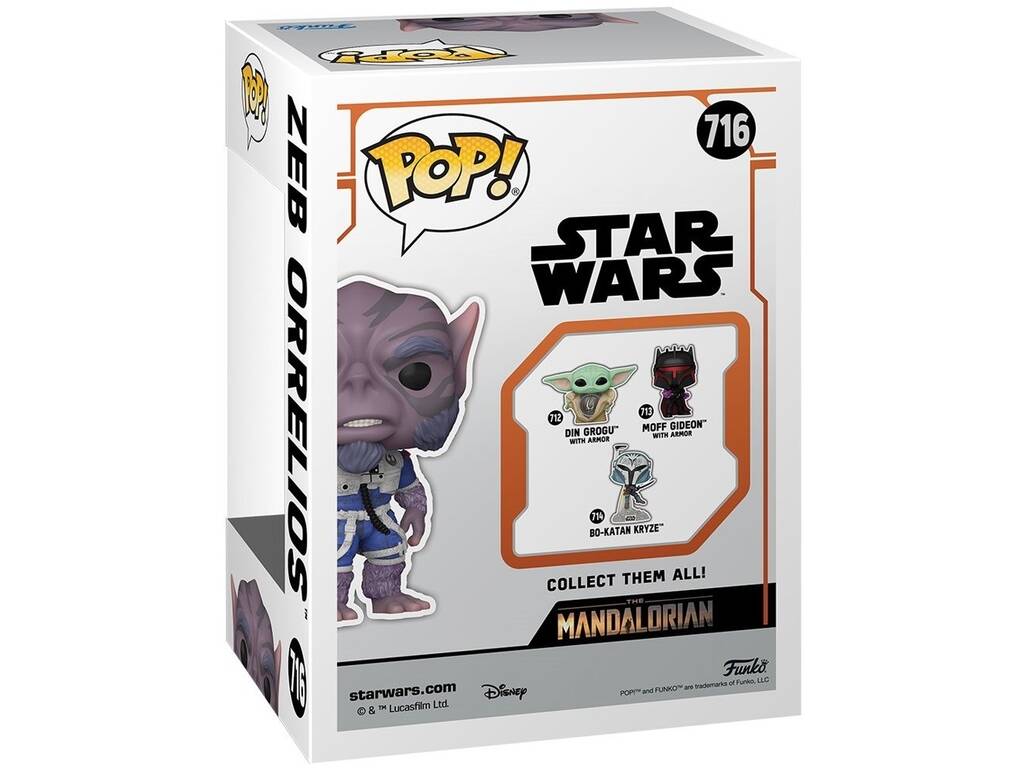 Funko Pop Star Wars Entertainment Earth Exclusive Figurine Zeb Orrelios Limited Edition