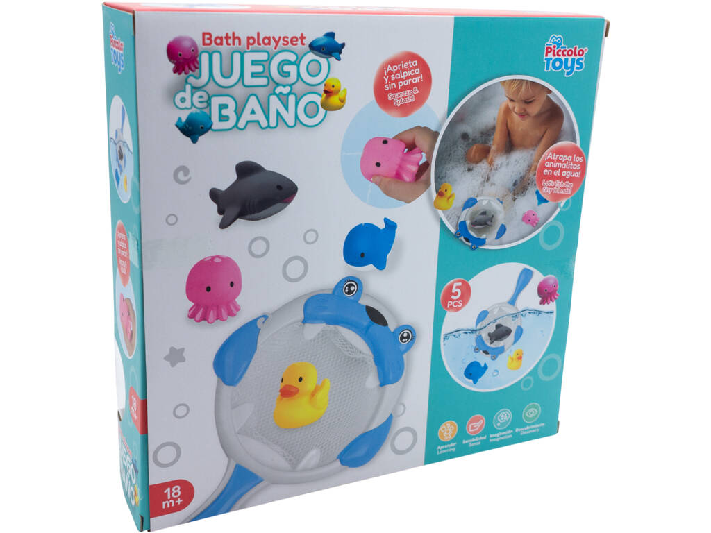 Jeu de salle de bain Animaux avec 5 pièces