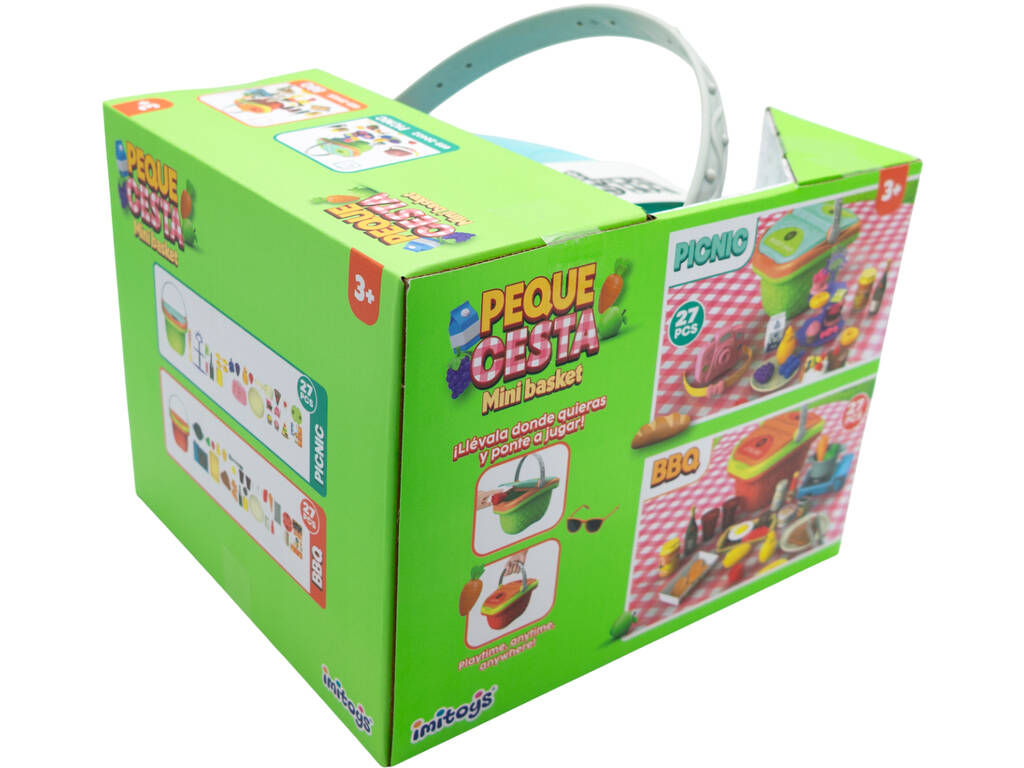 Petit panier pique-nique dessert 27 pièces