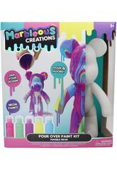 Marbleous Creations Kit de Pintura Marble Bear de 23 cm
