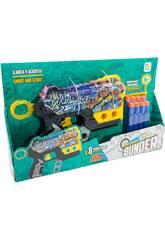 Bunder Lance-fléchettes Graffiti avec 8 fléchettes