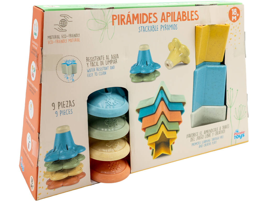 Jeu de pyramides empilables