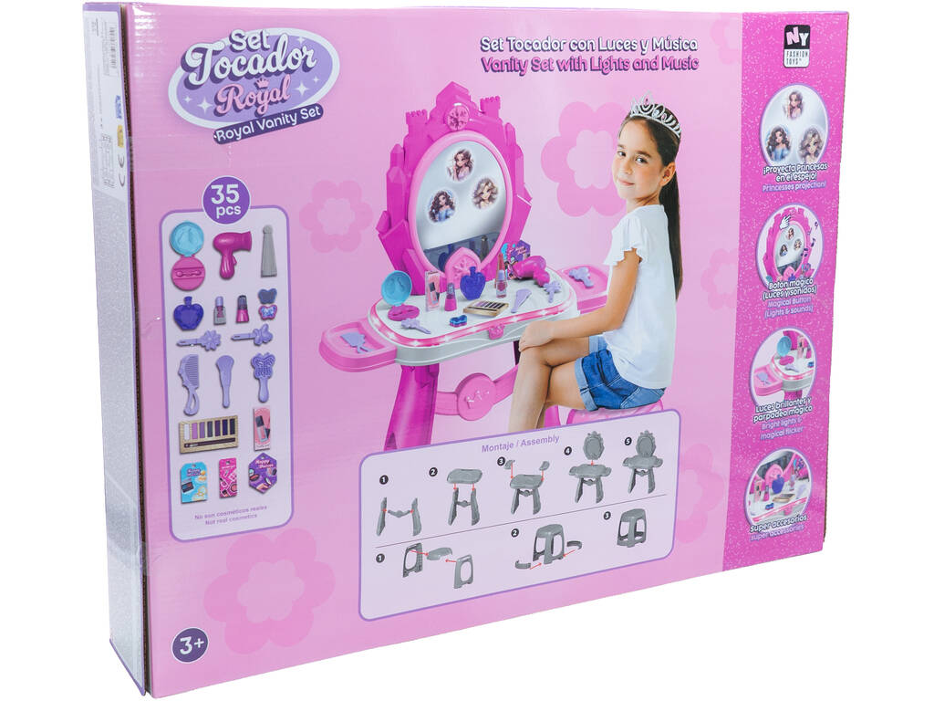 Coiffeuse pour enfants Royal avec lumières et musique