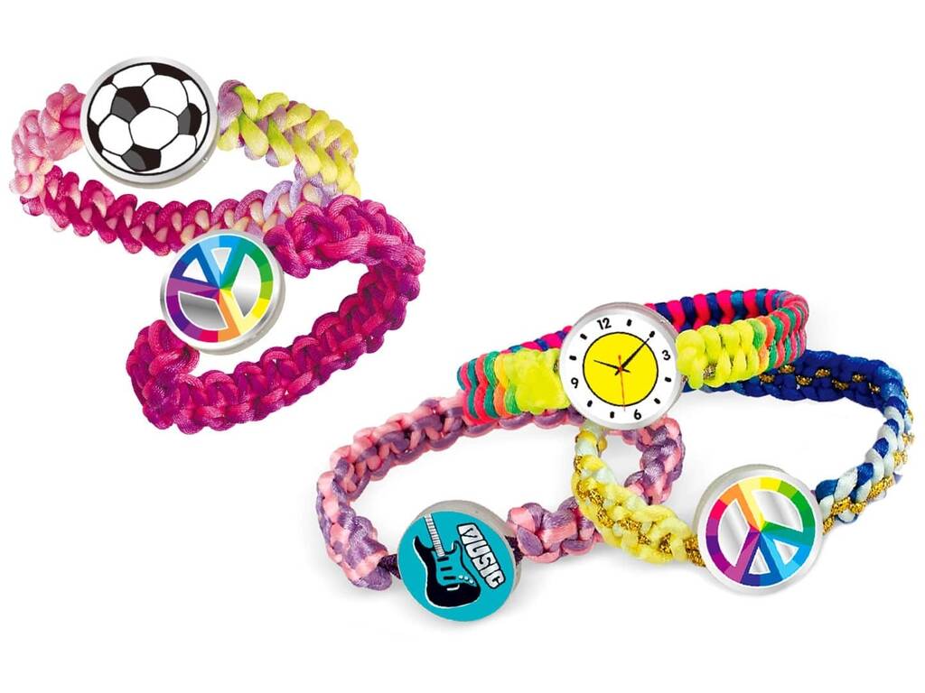 Mon atelier de bracelets avec métier à tisser et accessoires