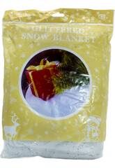 Décoration de Noël en coton blanc avec paillettes, 90 g