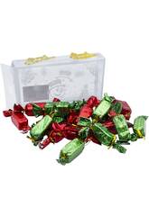 Enfeite Natalício Caixa com 22 Enfeites Verdes e Vermelhos de 2x10 cm