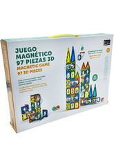Gioco magnetico da costruzione con 97 pezzi