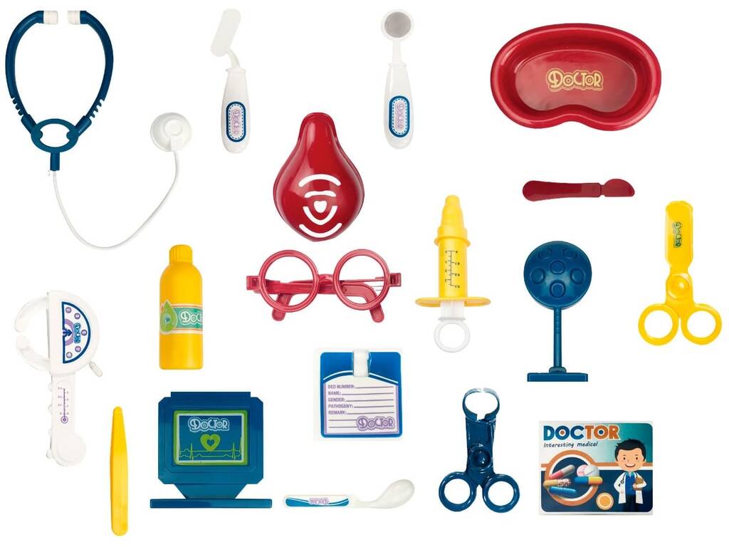 Conjunto Maleta Médico de 18 Peças