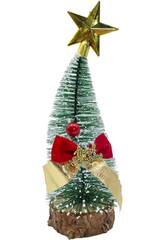 Décoration de Noël Arbre de Noël décoré de 24 cm