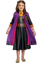 Disfraz Infantil Disney Frozen Anna de Viagem 7-8 Años