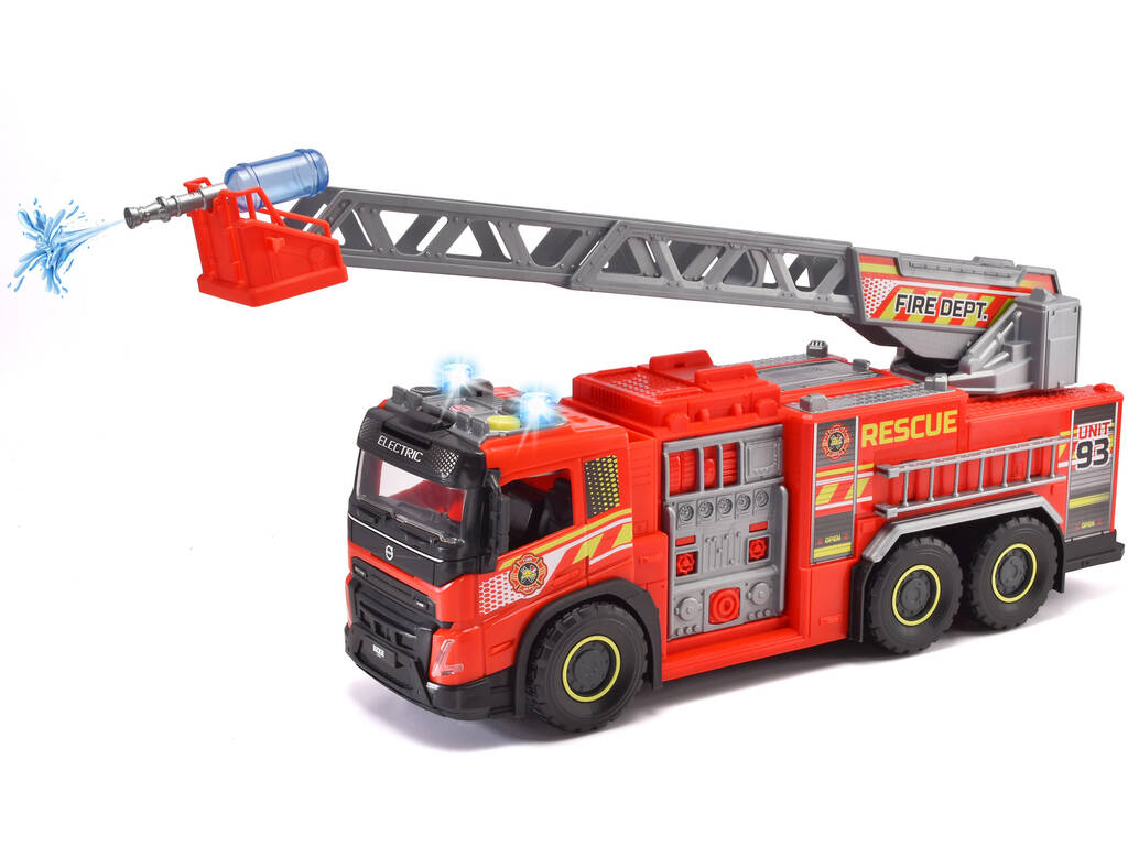 Camion de pompiers Volvo 55 cm avec lumières et sons