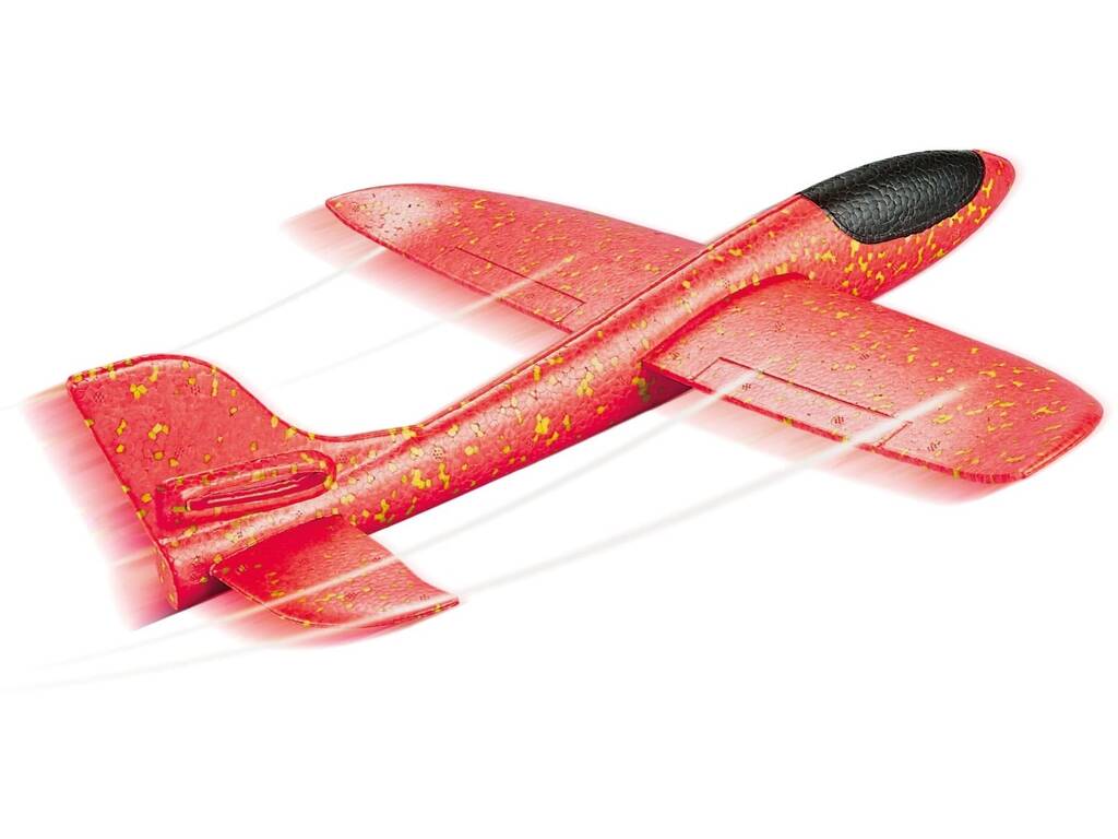 Avião Lançadora Vermelho de 12x48x49 cm