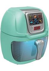 Friteuse à air chaud verte 19 x 16 x 15 cm avec lumières et accessoires