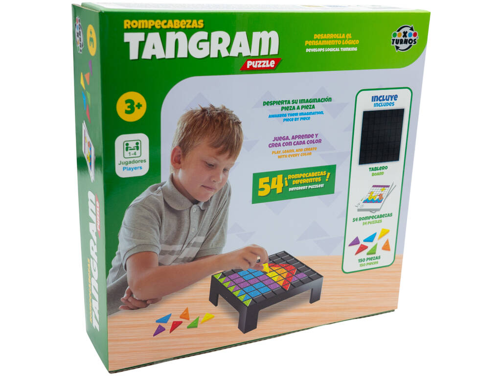 Puzzle Tangram de 150 pièces avec 54 défis