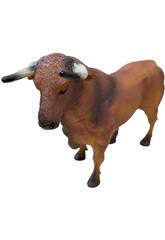 Figura Touro Calmo Branco e Preto de 10x4x15 cm