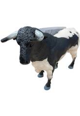 Figurine Taureau Calme Noir et Blanc 10 x 4 x 15 cm