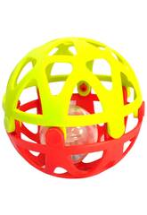 Boule d’activités rouge et verte de 10 cm