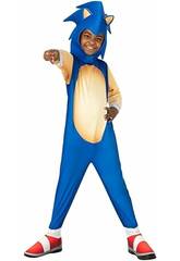 Costume da bambino Sonic The Hedgehog taglia XXS con cappuccio
