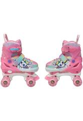 Patins Fantasy Roller Gatinho Unicórnio Tamanho 31-34