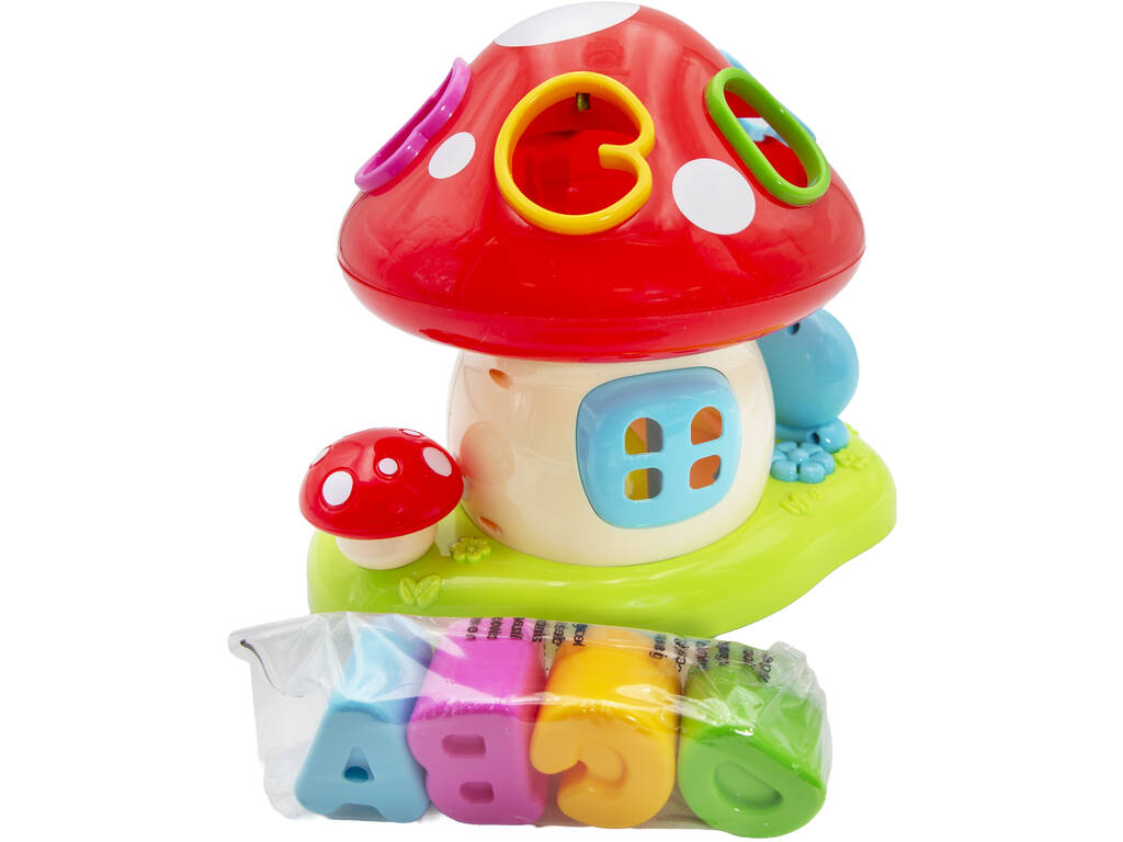 Maisonnette champignon d'apprentissage avec lumière et sons