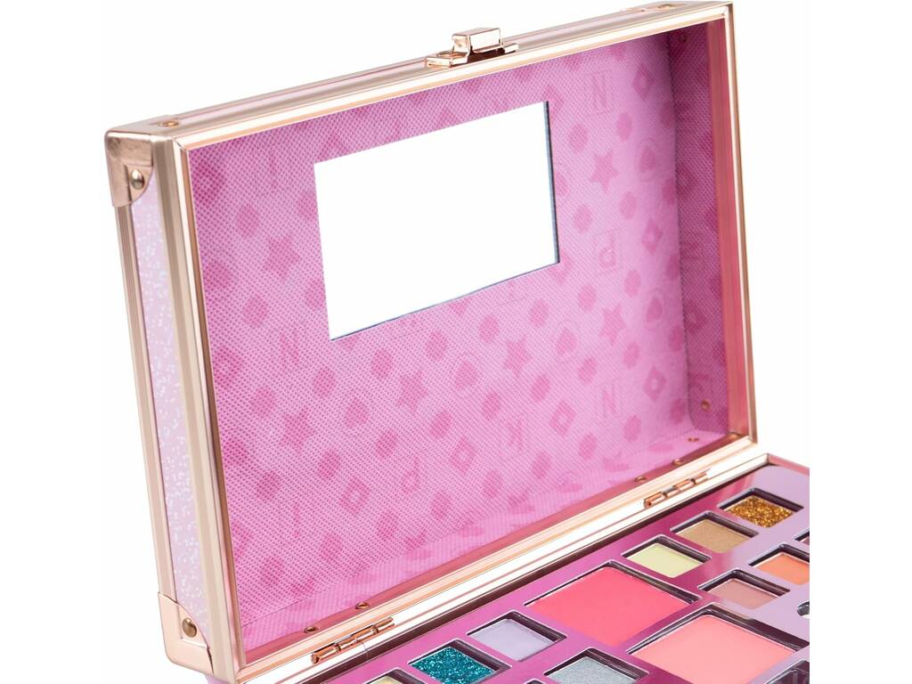 Pink It Trousse de maquillage de voyage avec miroir