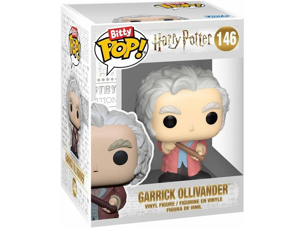Funko Bitty Pop Harry Potter Pack Garrick Ollivanders y la Tienda de Varitas Mágicas de Ollivander