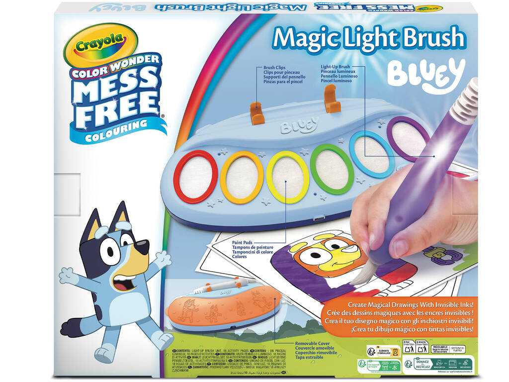 Color Wonder Bluey Pincel Mágico con Luz