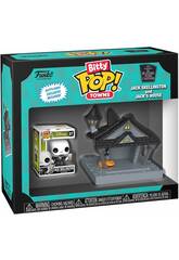 Funko Bitty Pop Towns Pesadilla Antes de Navidad figura Jack Skellington y Casa de Jack