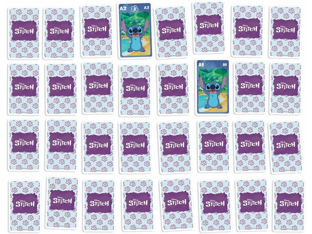 Disney Stitch Shuffle Deck pour enfants 4 en 1