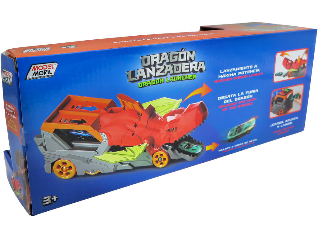 Dragon Shuttle Vehicle Rouge avec 2 voitures