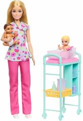 Barbie Pediatra con 2 Bebés y Accesorios