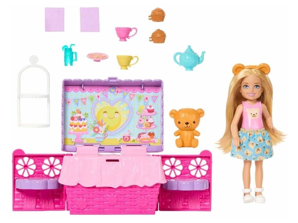 Barbie Club Chelsea Family & Friends Pack Pique-nique avec thé