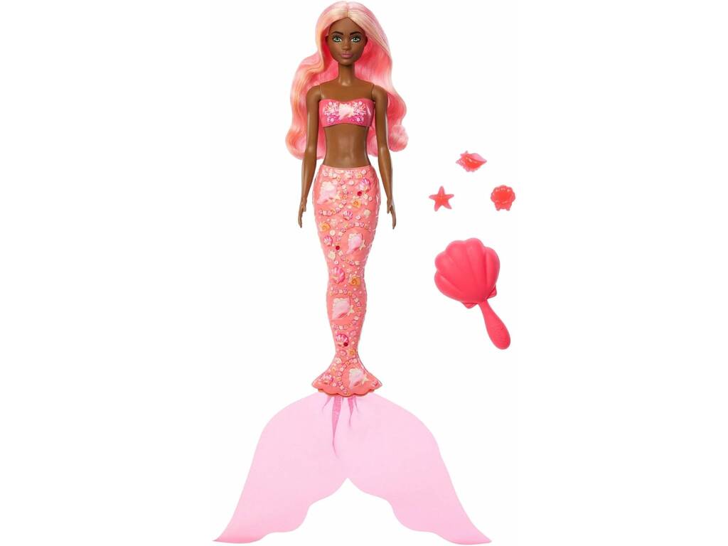Barbie Color Reveal Poupée sirène surprise avec accessoires