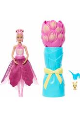 Barbie Petal Pop Poupée rose avec animal de compagnie et accessoires