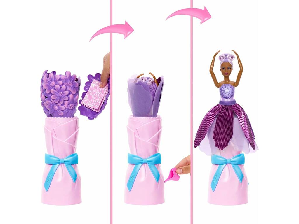 Barbie Petal Pop Bambola Lila con cucciolo e accessori