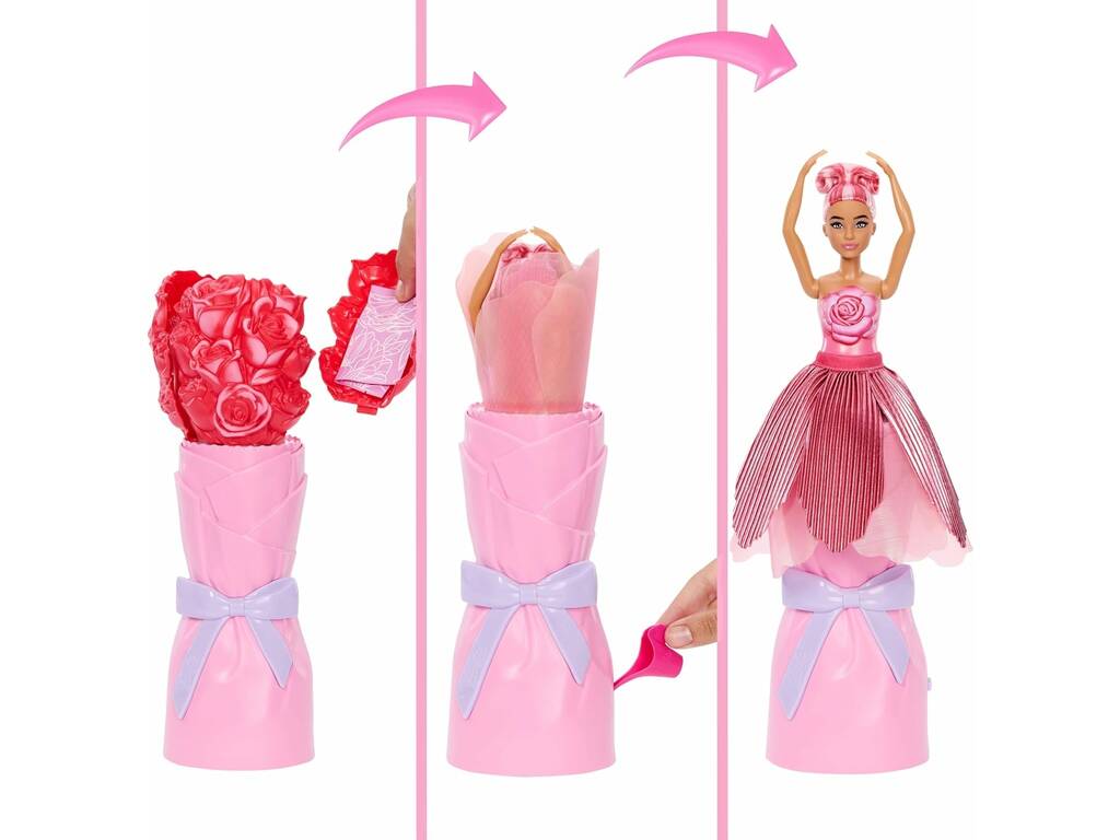 Barbie Petal Pop Bambola Fucsia con Cucciolo e Accessori