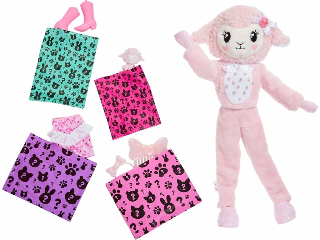Barbie Cutie Reveal Fiocchi Dolci Pecorella Rosa