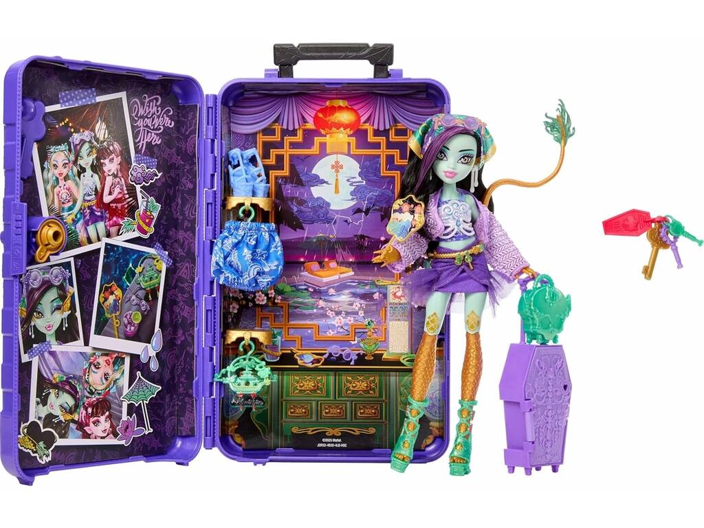 Monster High Skulltimate Secrets Destination Gore-Geous Oasis Poupée Jinafire Long