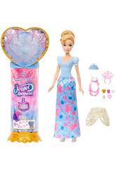 Princesas Disney Jewel Reveal Boneca Cinderela com Acessórios